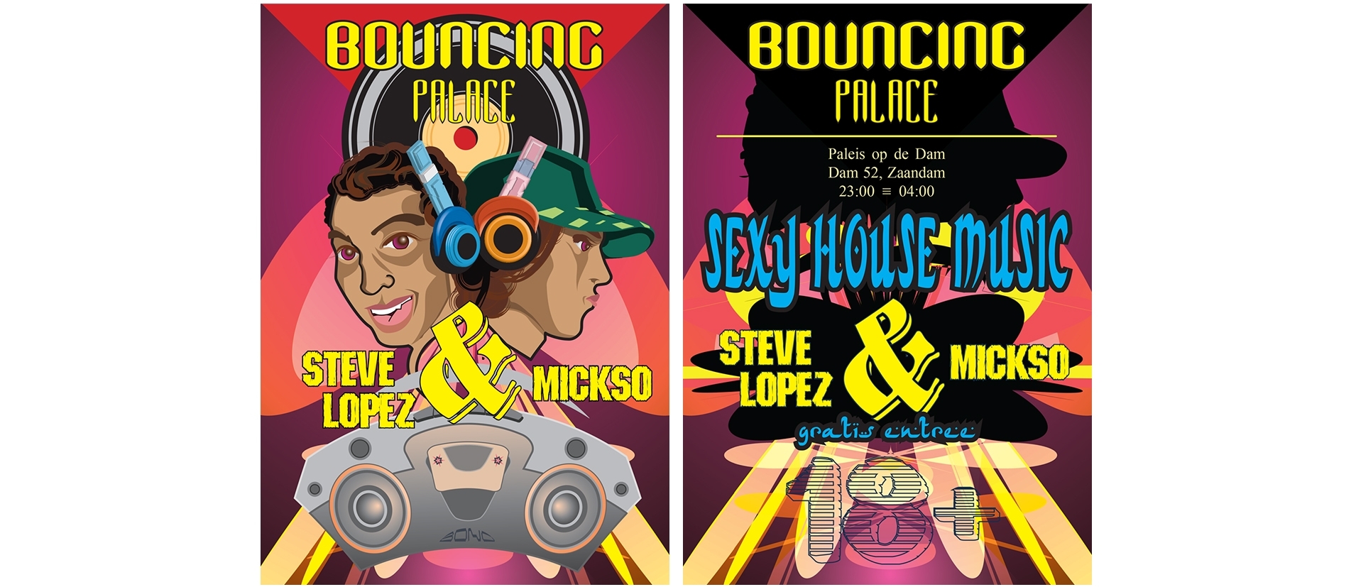 Bouncing Palace Flyer ( front / Back )